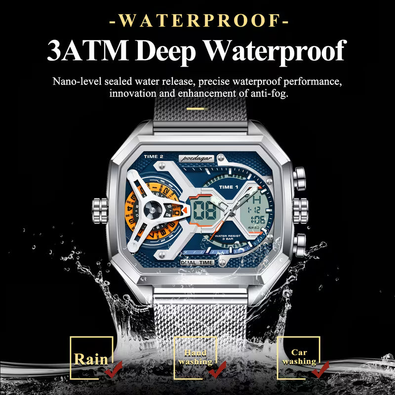 POEDAGAR Sports Electronic Watch -