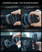 Aluminium And Plastic K007 Magnetic Phone Holder Magnetic Car Phone Holder