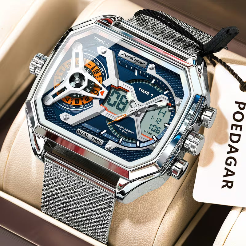 POEDAGAR Sports Electronic Watch -