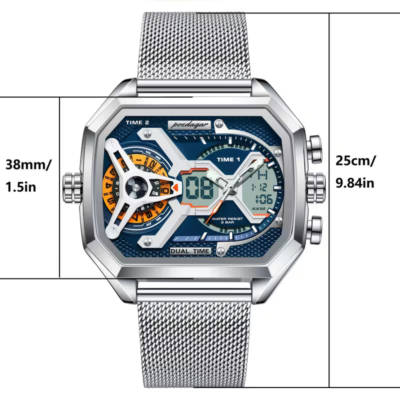 POEDAGAR Sports Electronic Watch -